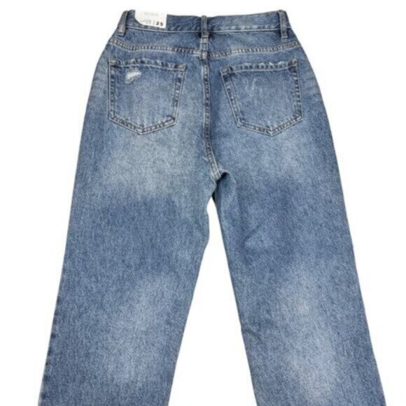 Pacsun Ultra High Rise Slim Jean In Away Blue Womens Size 25 - Picture 5 of 6